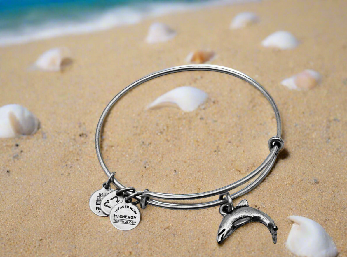 Alex and Ani - Dolphin Charm Bangle Bracelet