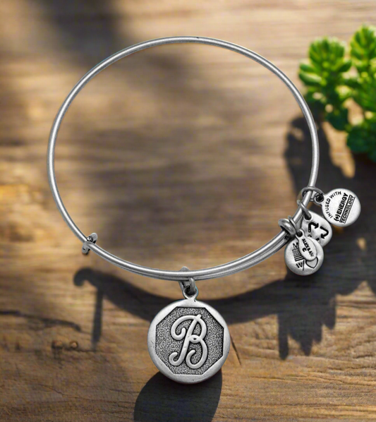 Alex and Ani - “B” Initial Bangle Bracelet