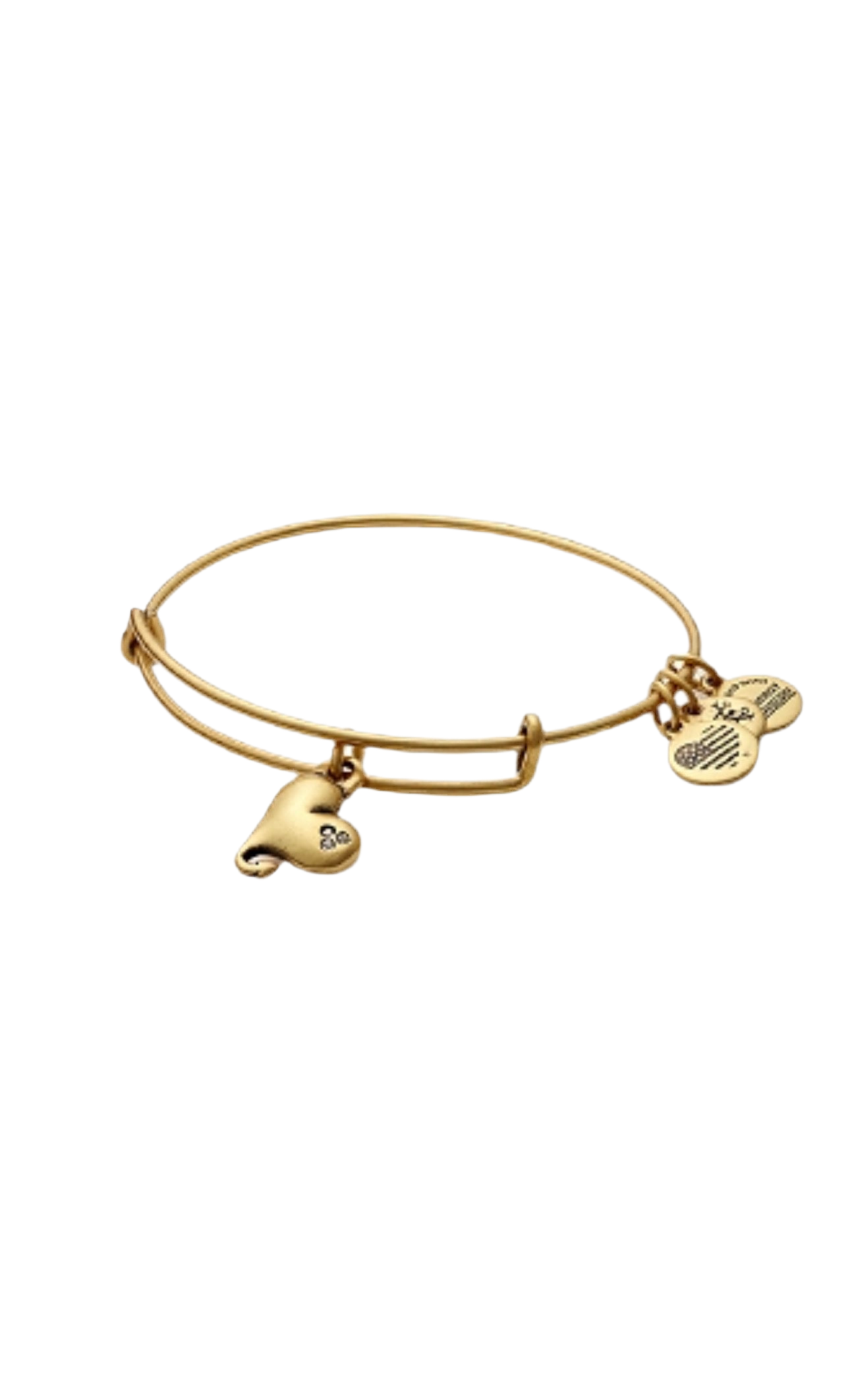 Alex and Ani - Cupid’s Heart With Swarovski Crystals Charm Bangle Bracelet