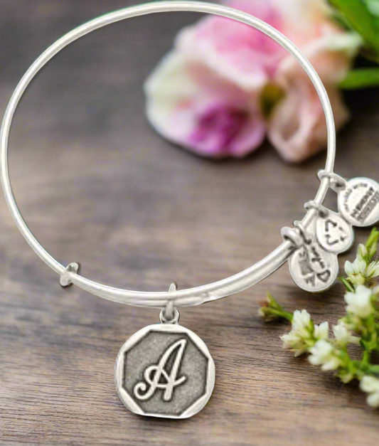 Alex and Ani - “A” Initial Bracelet Charm Bangle