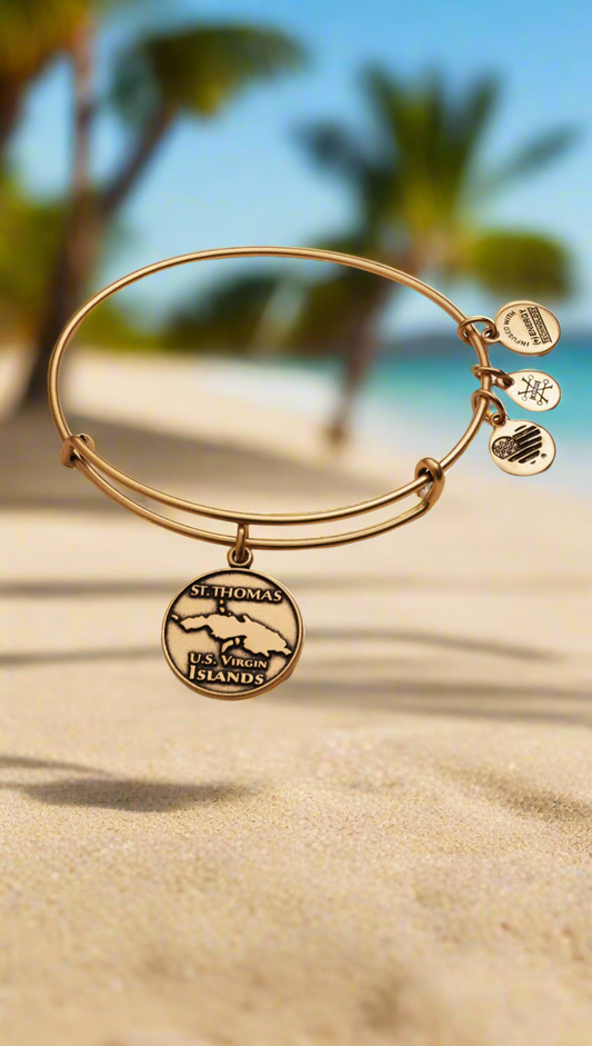 Alex and Ani - St. Thomas Charm Destination Bangle Bracelet