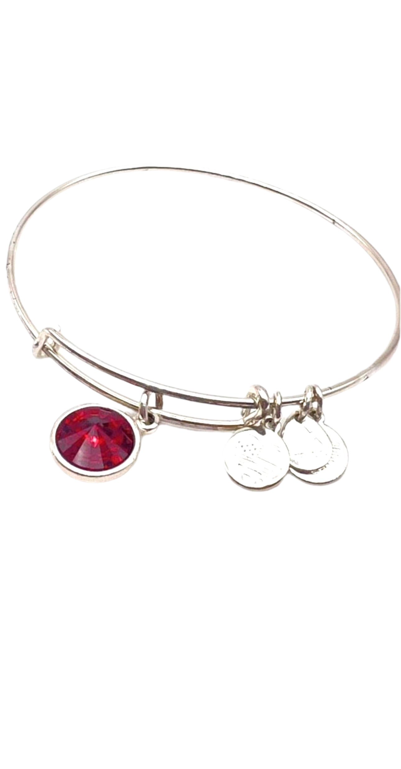 Alex and Ani - January PERSEVERANCE, Birthstone Swarovski Crystal Charm Bangle Bracelet