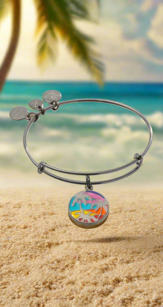 Alex and Ani - Carribean Palm Trees Charm Bangle Bracelet