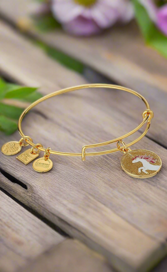 Alex and Ani - Unicorn CharmBangle Bracelet