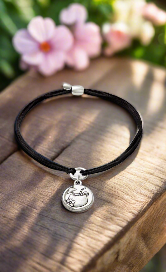 Alex and Ani - Summer Drink Charm Kindred Pull Cord Bracelet