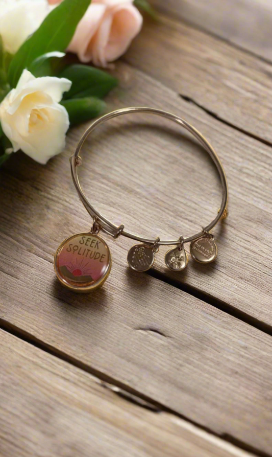 Alex and Ani - Seek Solitude Charm Bangle Bracelet