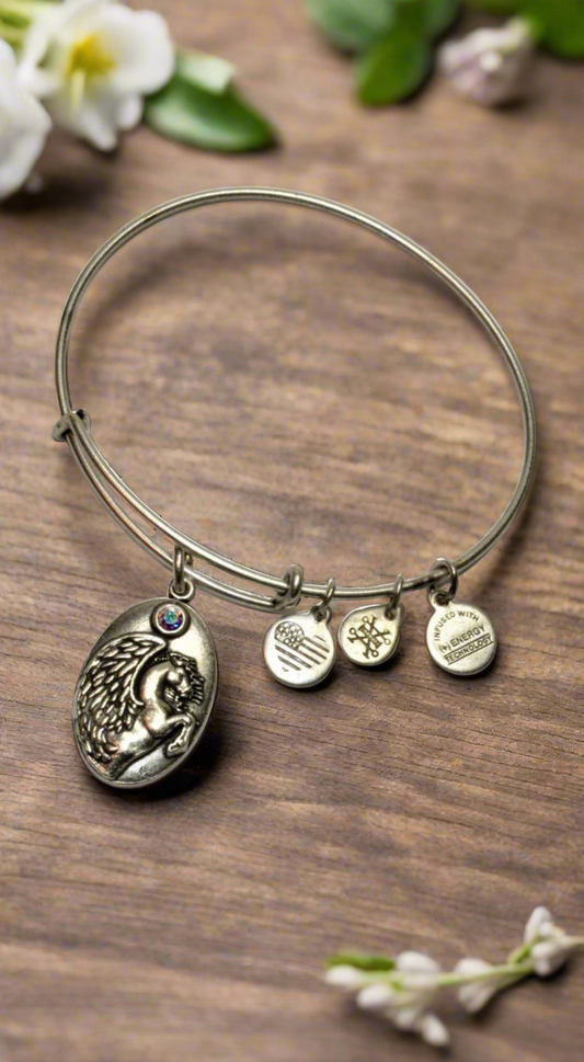 Alex and Ani - Pegasus Charm Bracelet Bangle