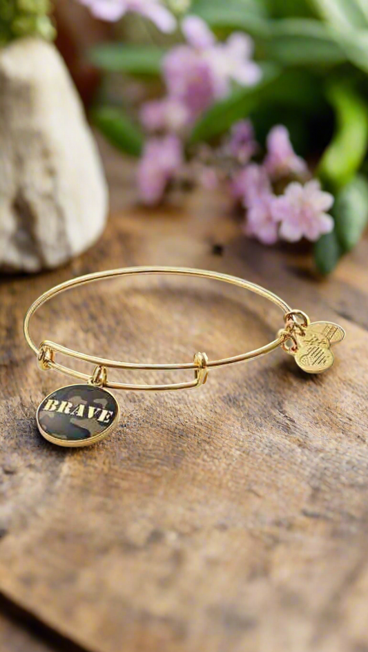 Alex and Ani - “Brave” Charm Bangle Bracelet