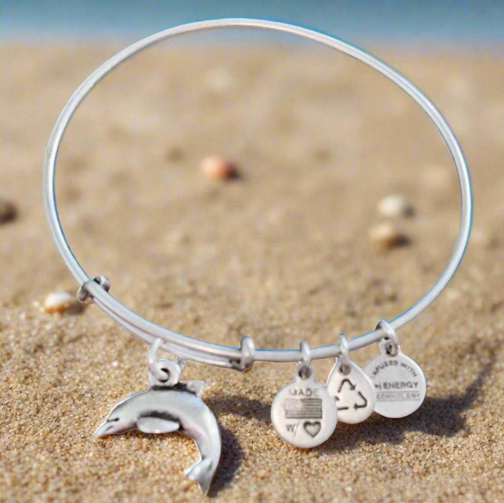 Alex and Ani - Dolphin Charm Bangle Bracelet