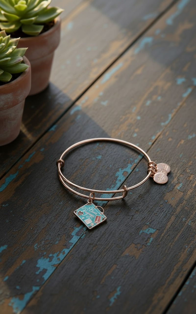 Alex and Ani - Bon Voyage Charm Bangle Bracelet
