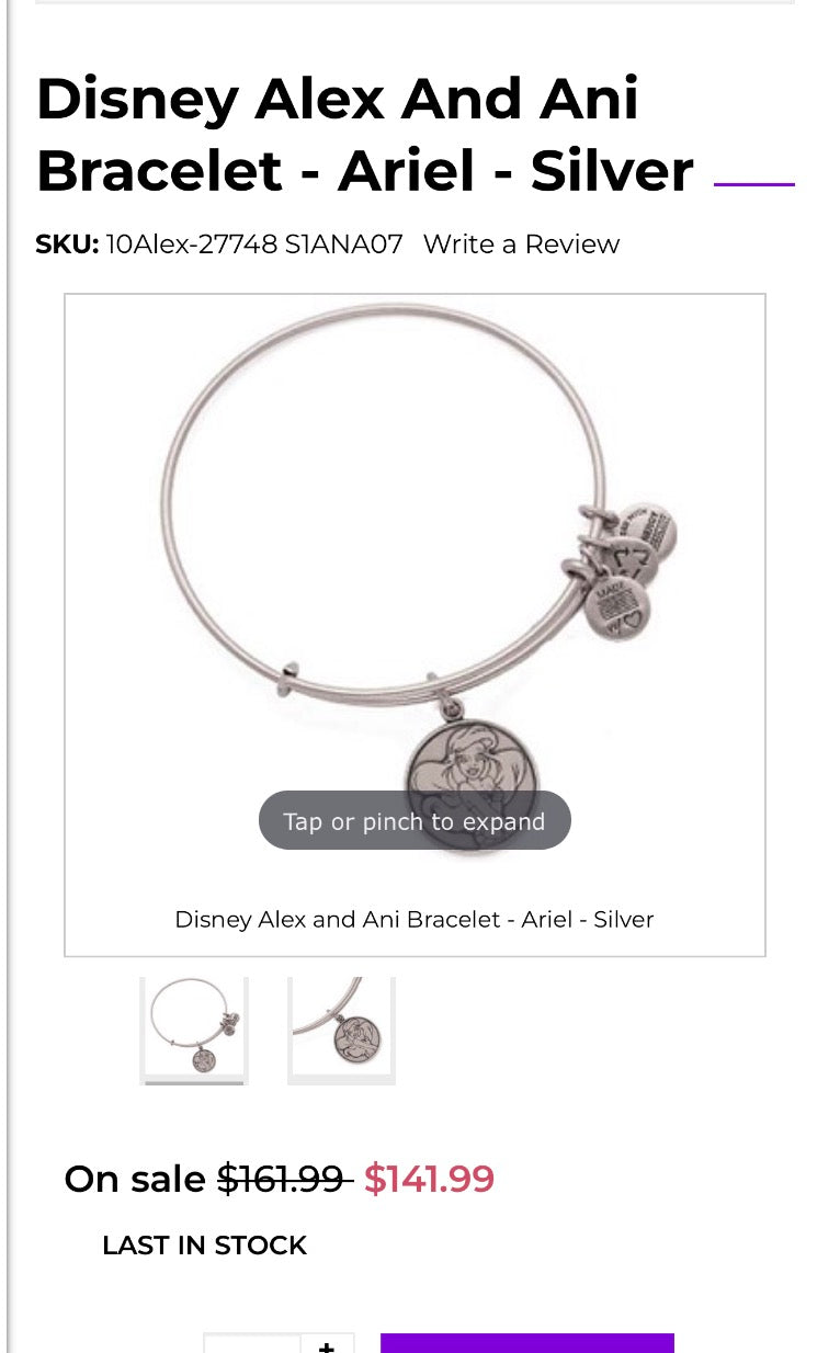 Alex and Ani - Ariel Charm Bangle Bracelet, Park Exclusive