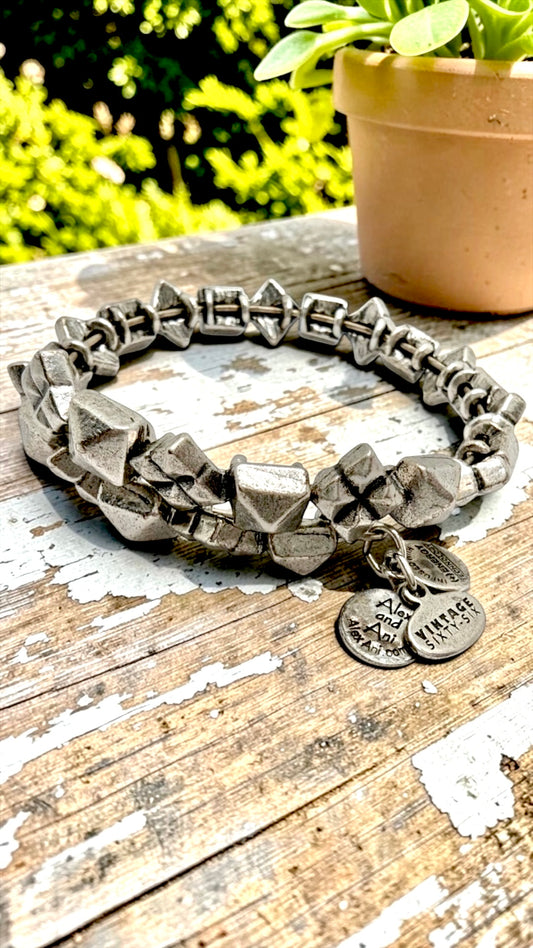 Alex & Ani - Studstruck Vintage 66 Beaded Bangle