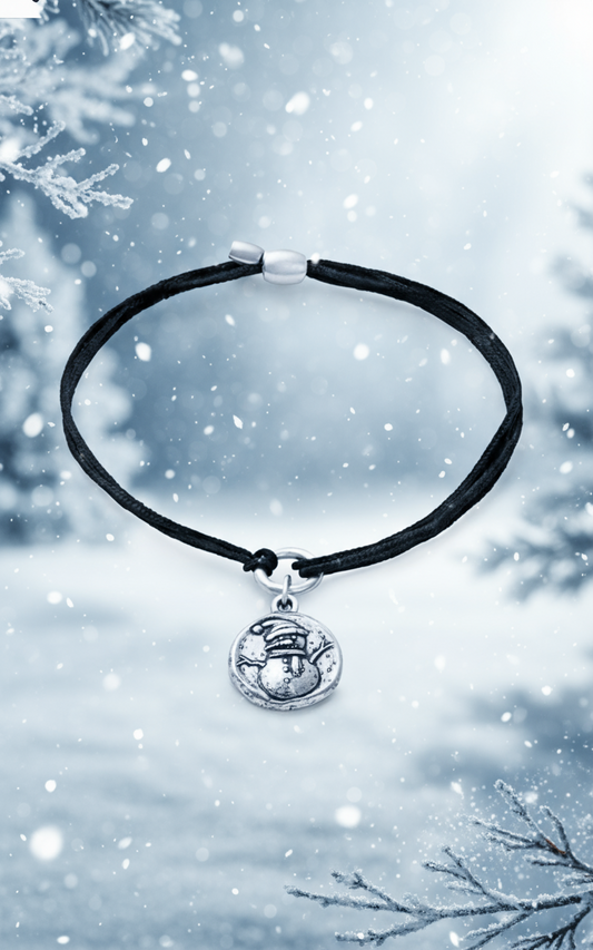 Alex and Ani - Snowman Charm Pull Kindred Cord Bracelet