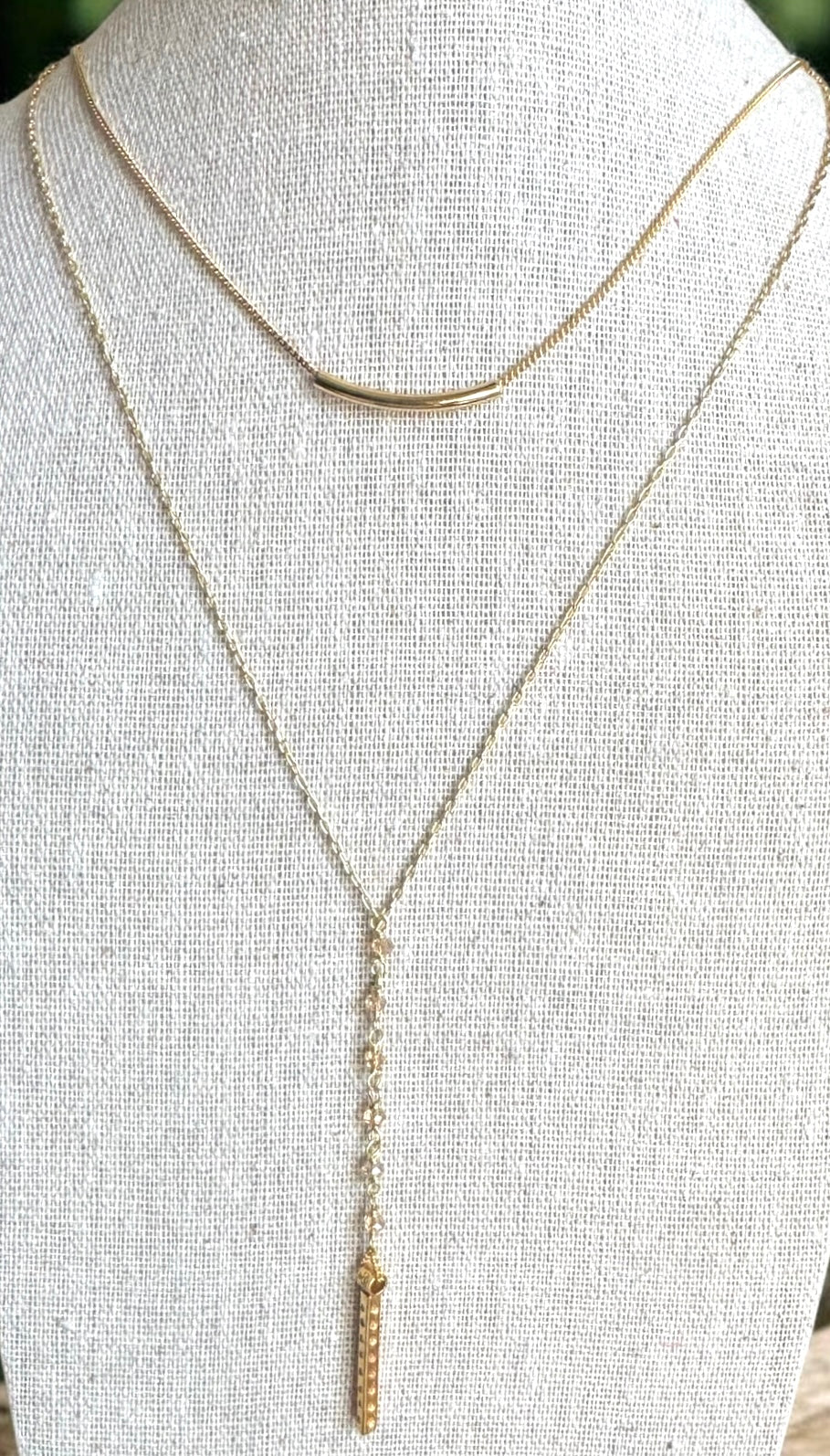 Chan Luu - Double Strand 18k Gold over Sterling Silver with Micro Mini Citrine beads