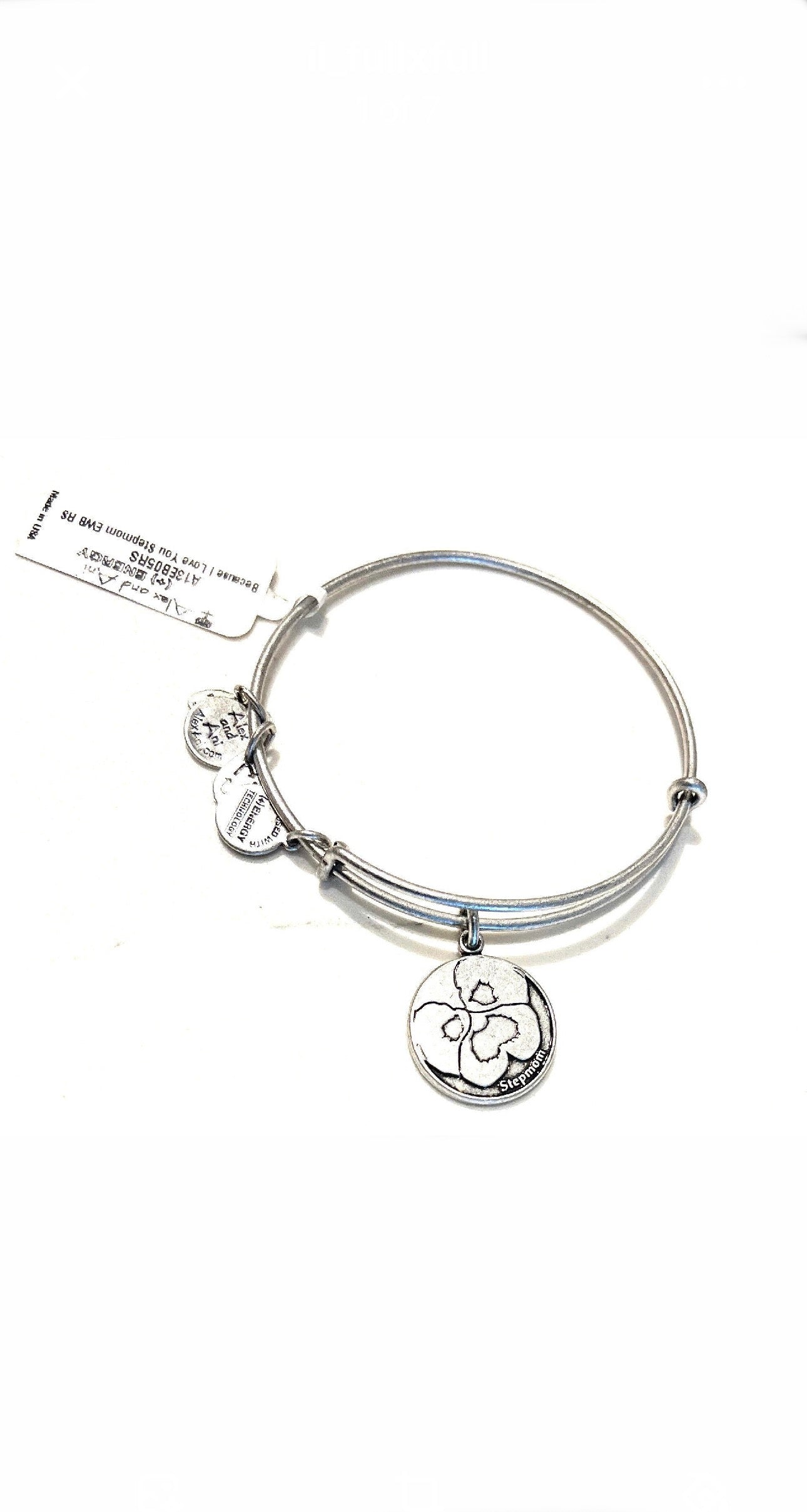 Alex and Ani - because I Love You ‘StepMom’ Charm Bangle Bracelet