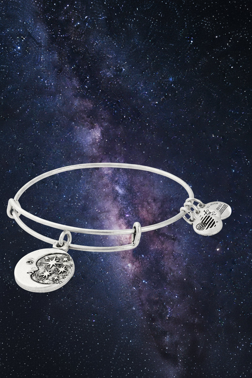 Alex and Ani - Moon Tarot Charm Bangle Bracelet