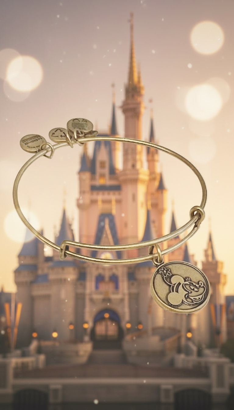 Alex and Ani - Park Exclusive - Minnie Charm Bangle Bracelet