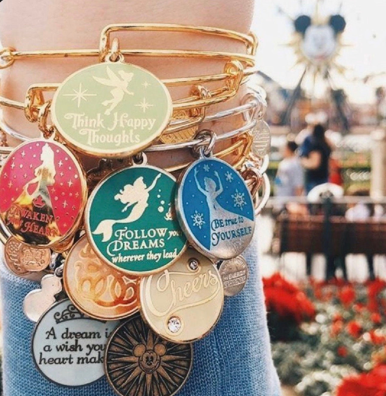 Alex And Ani - Pocahontas, ‘Make Your Own Path’ Charm Bangle Bracelet