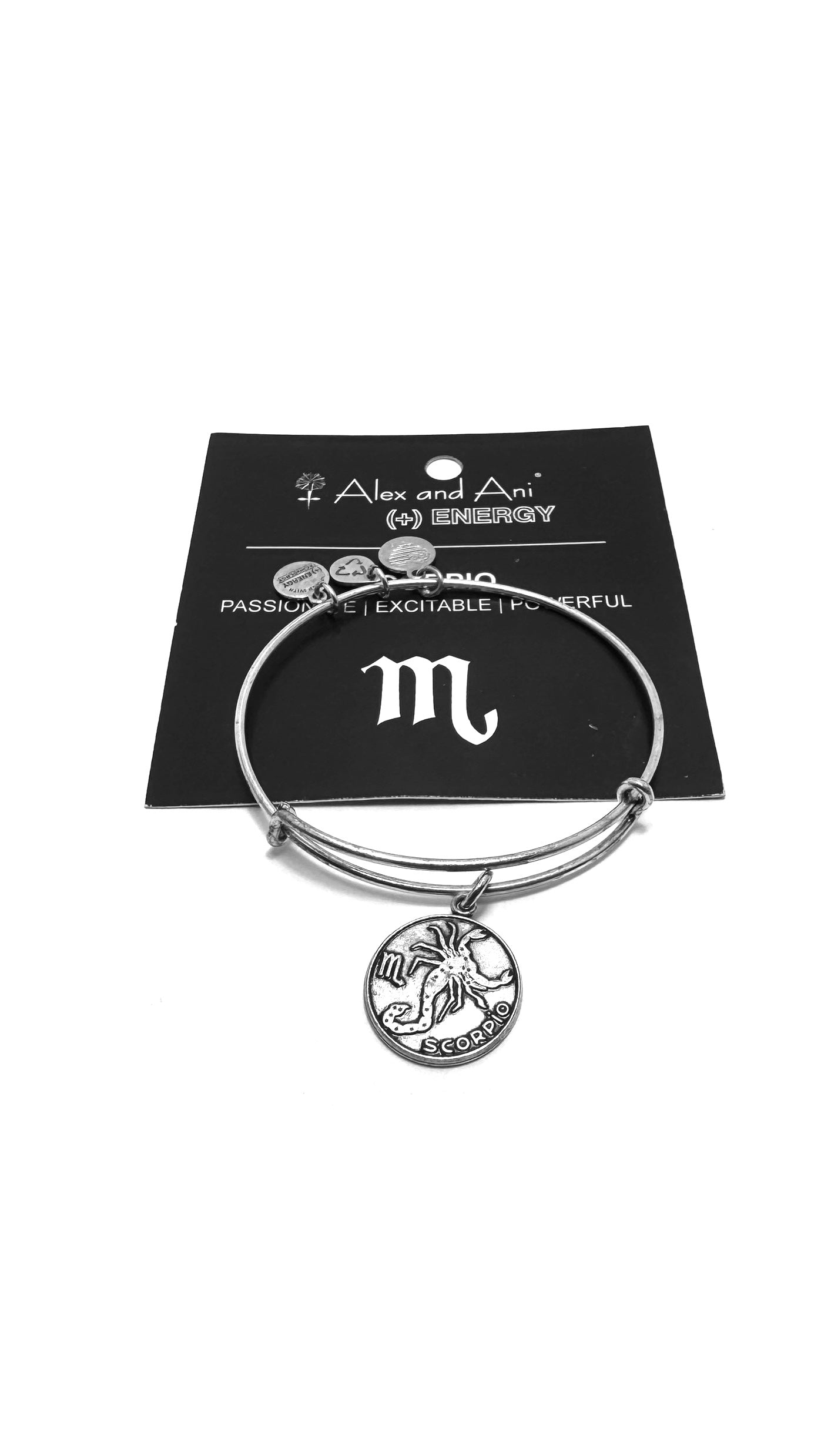 Alex and Ani - Scorpio, 10/23-11/21 Zodiac Charm Bangle Rafaelian Silver, 2 Styles