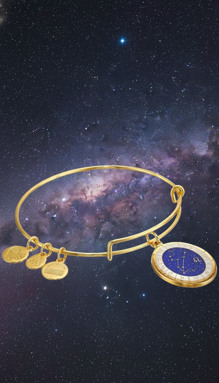 Alex and Ani - Leo Zodiac (7/23-8/22) Celestial Wheel Charm Bangle Bracelet