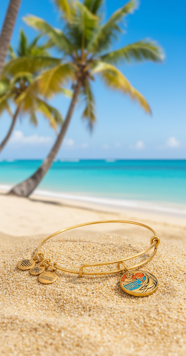 Alex and Ani - Maui Hawaii Charm Destination Bangle Bracelet
