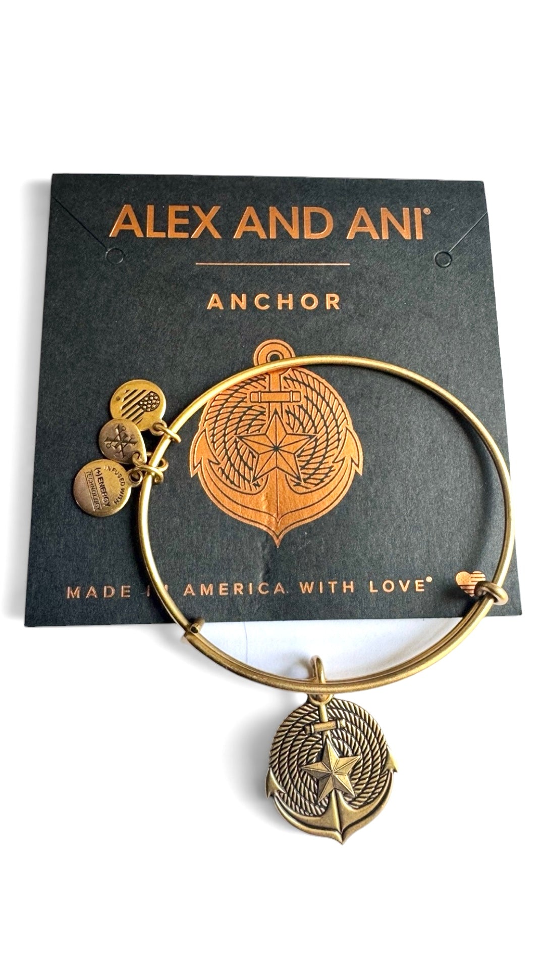 Alex and Ani - Anchor II Charm Bangle Bracelet