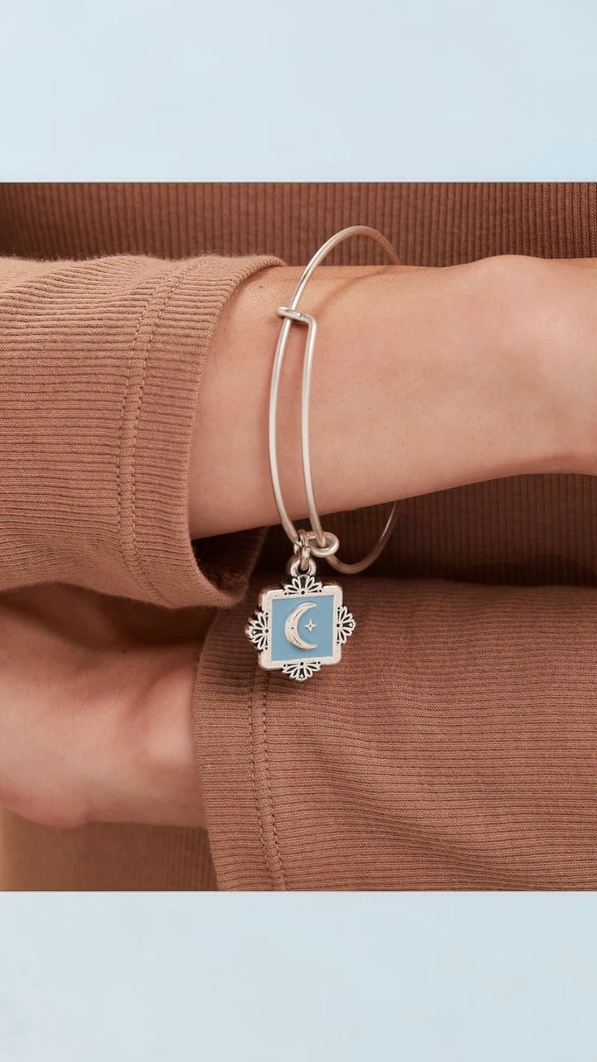 Alex and Ani - Token of Wisdom Moon Bangle Bracelet