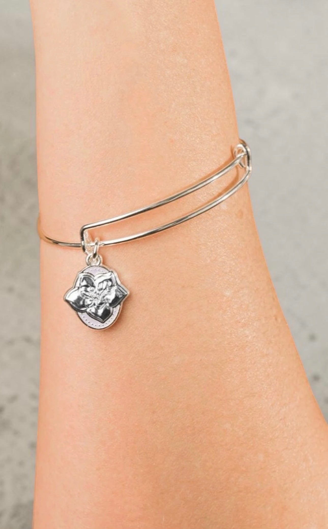 Alex and Ani - Color Infusion Wildflower (Freedom) Charm Bangle Bracelet