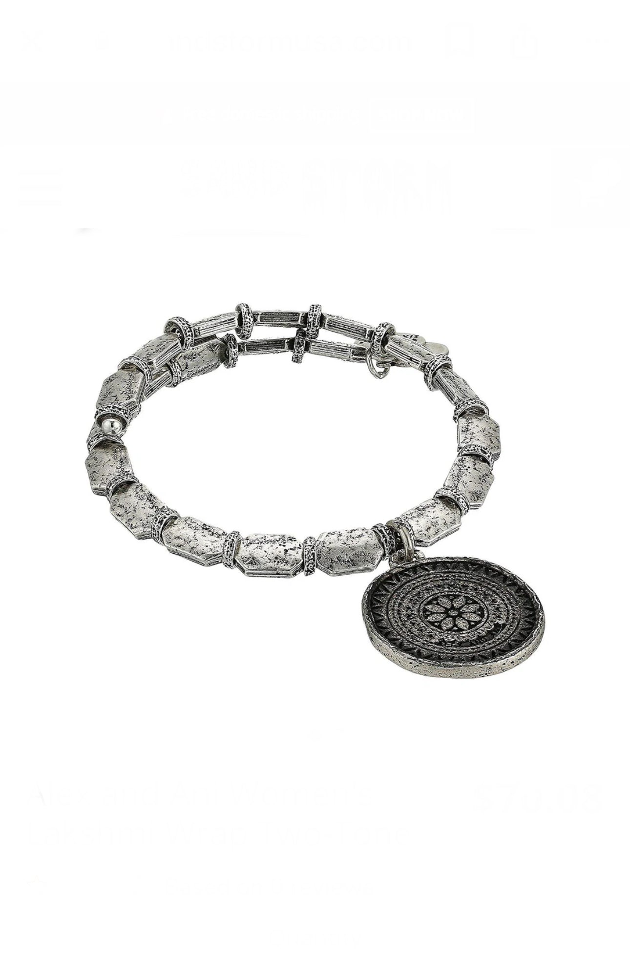Alex and Ani - Lakshmi Charm Beaded Vintage Wrap Bracelet