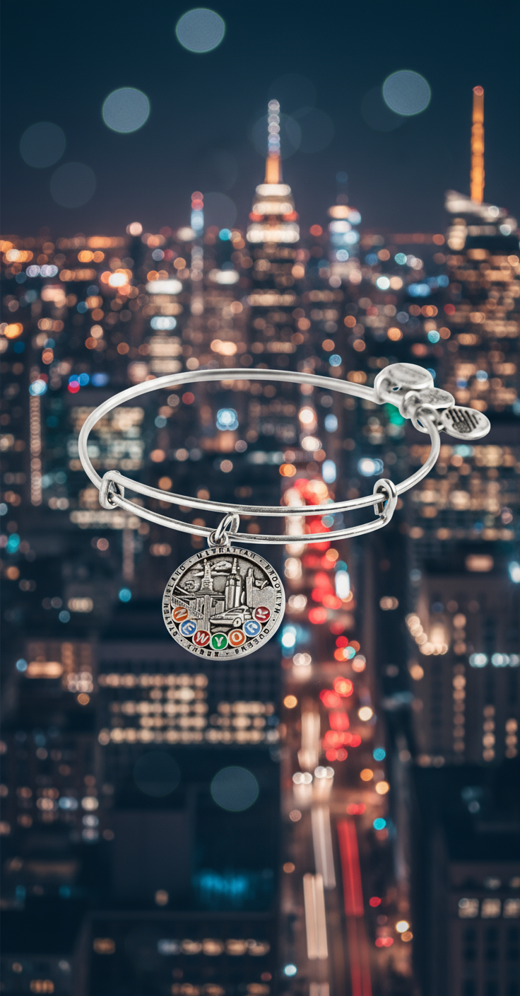 Alex and Ani - New York City Charm Bangle Bracelet