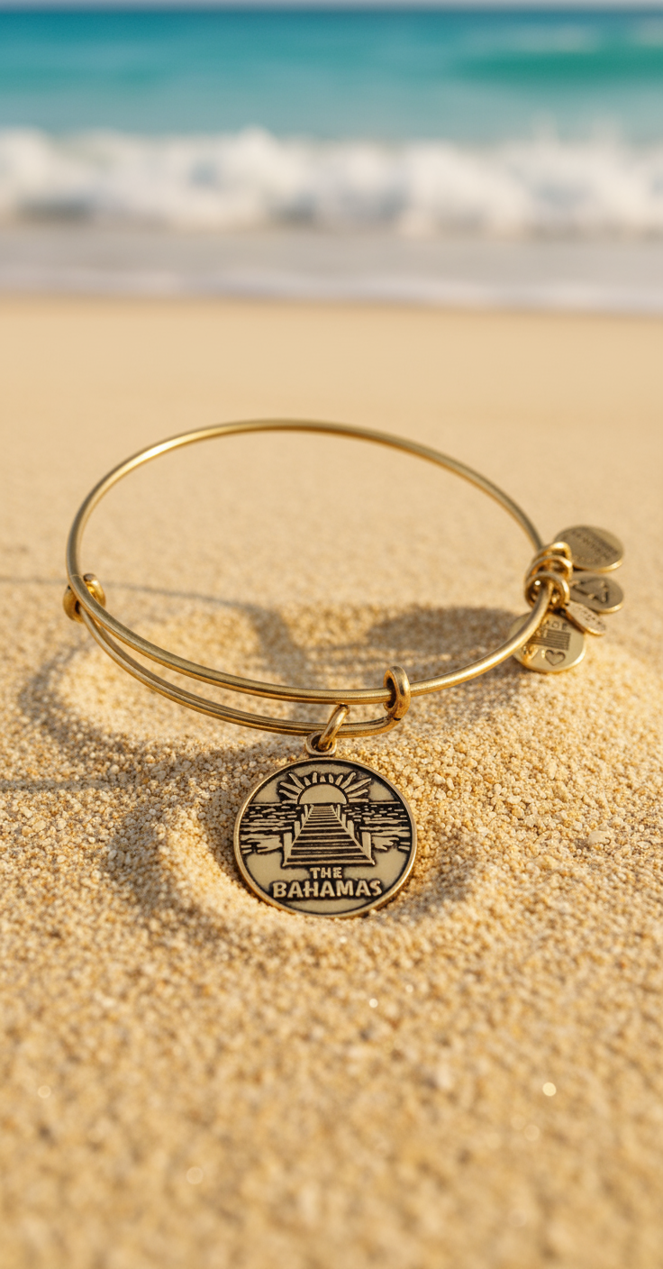 Alex and Ani - Vintage Bahamas Charm Destination Bangle Bracelet