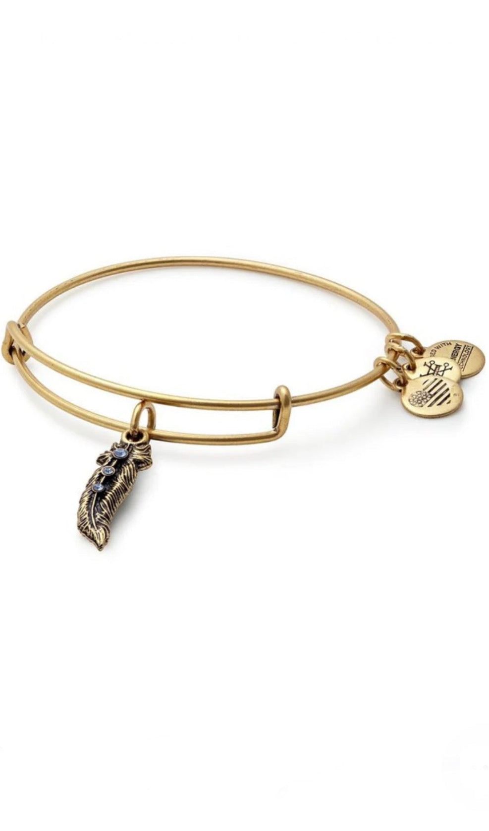 Alex and Ani - Feather Charm Bangle Bracelet - 2 Styles