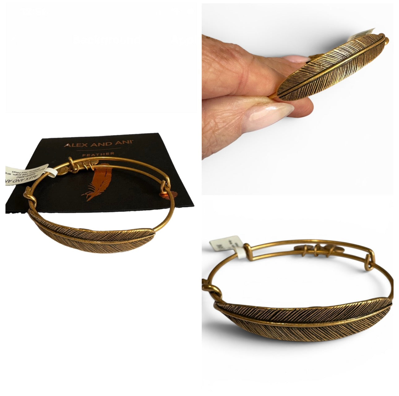 Alex and Ani - Spiritual Armor Feather Charm Bangle Bracelet - 2 Styles