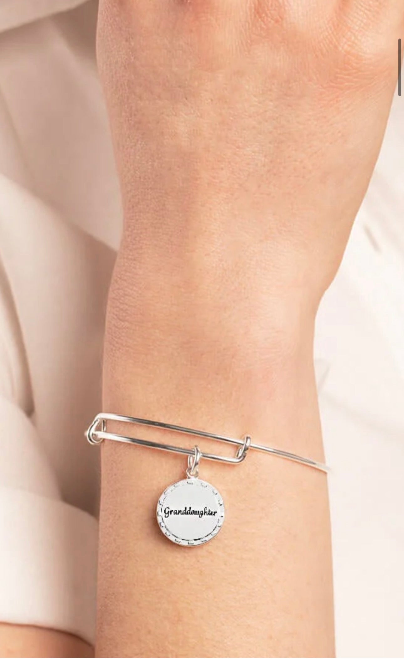 Alex and Ani - Granddaughter, 'By Your Side' Charm Bangle Bracelet
