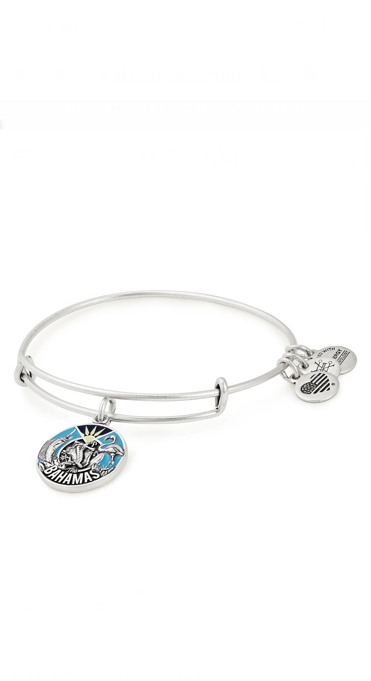 Alex and Ani - Bahamas Charm Destination Bangle Bracelet