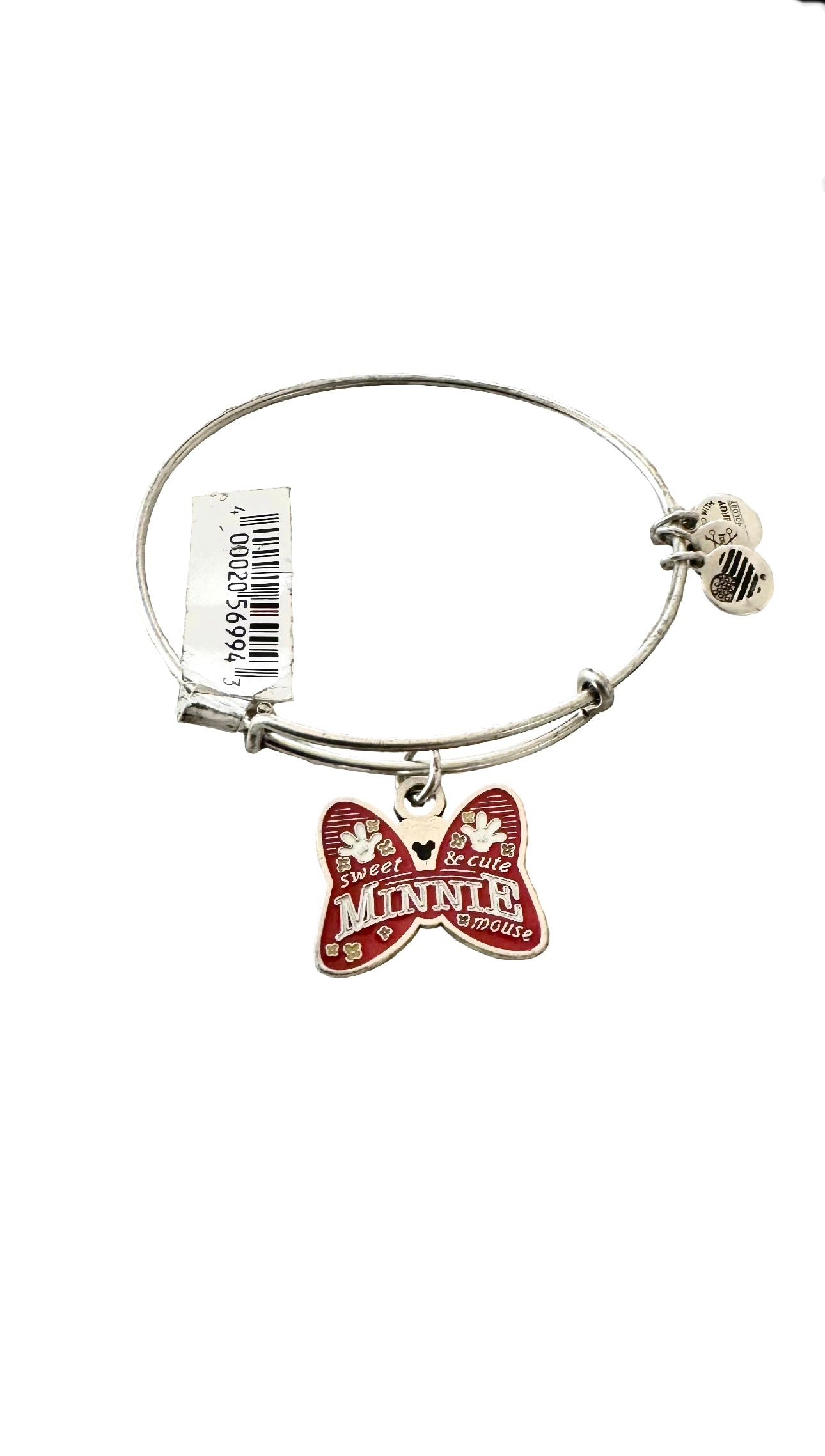 Alex and Ani - Minnie Mouse Bow, Disney Park Exclusive Charm Bangle Bracelet