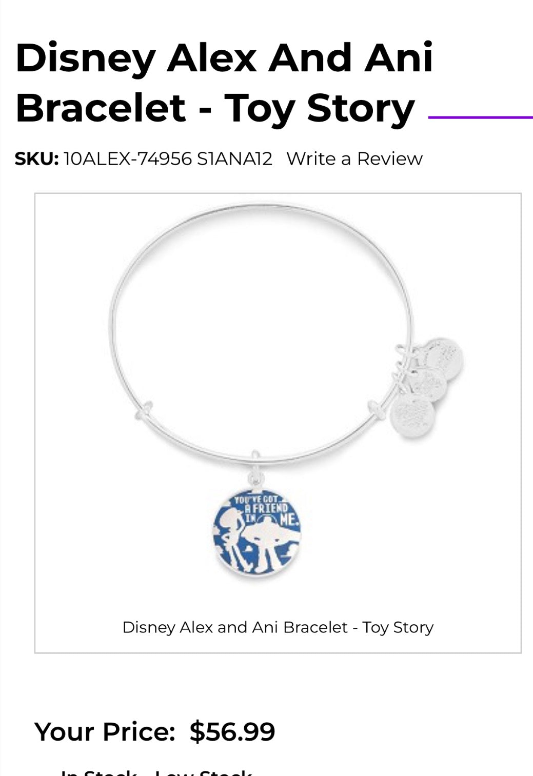 Alex and Ani - ‘You’ve Got A Friend in Me’ Charm Bangle Bracelet, Park Exclusive