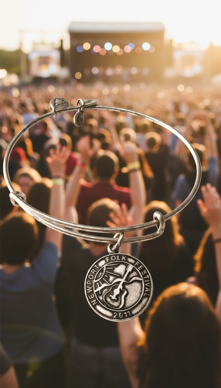 Alex and Ani - Newport Folk Festival Charm Destination Bangle Bracelet