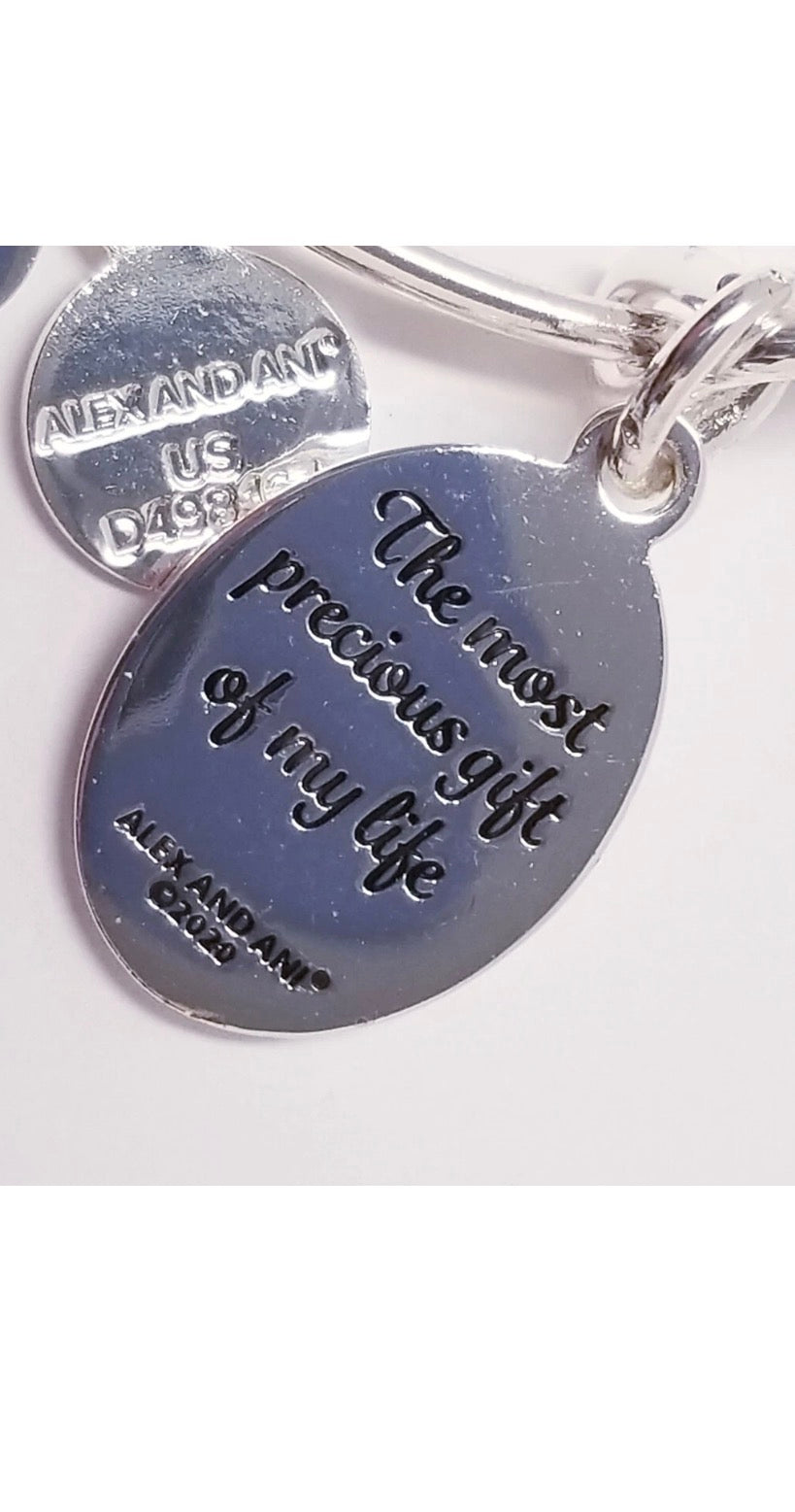 Alex and Ani - Because I love You Daughter VI Blessing Charm Bangle Bracelet