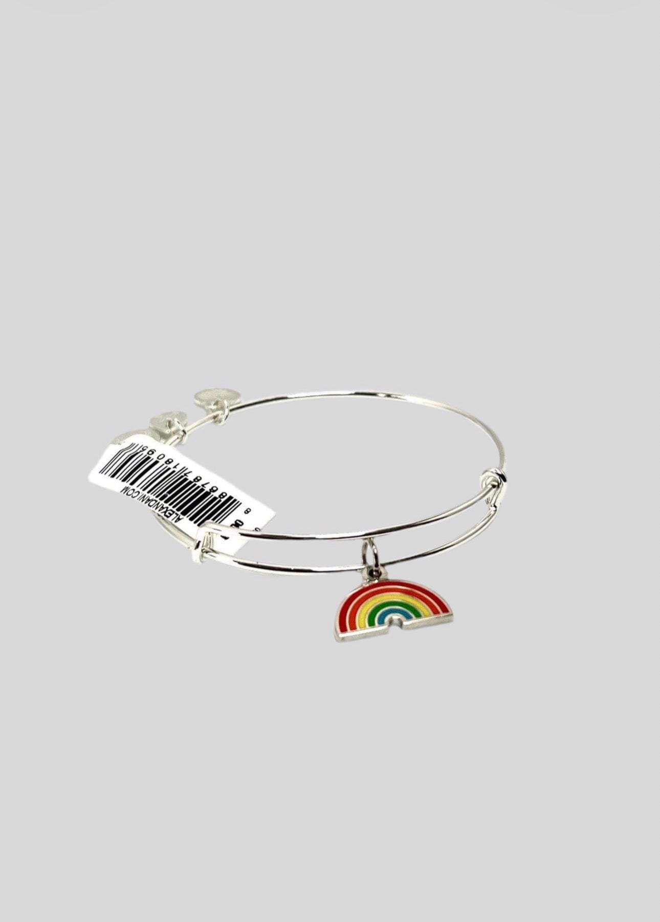 Alex and Ani Rainbow Charm Bangle Bracelet: Adjustable Stacking Jewelry