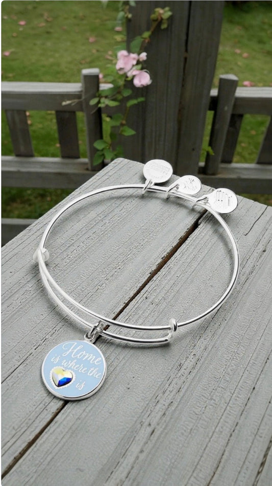 Alex and Ani - Home Is Where The Heart Is Charm Bangle Bracelet