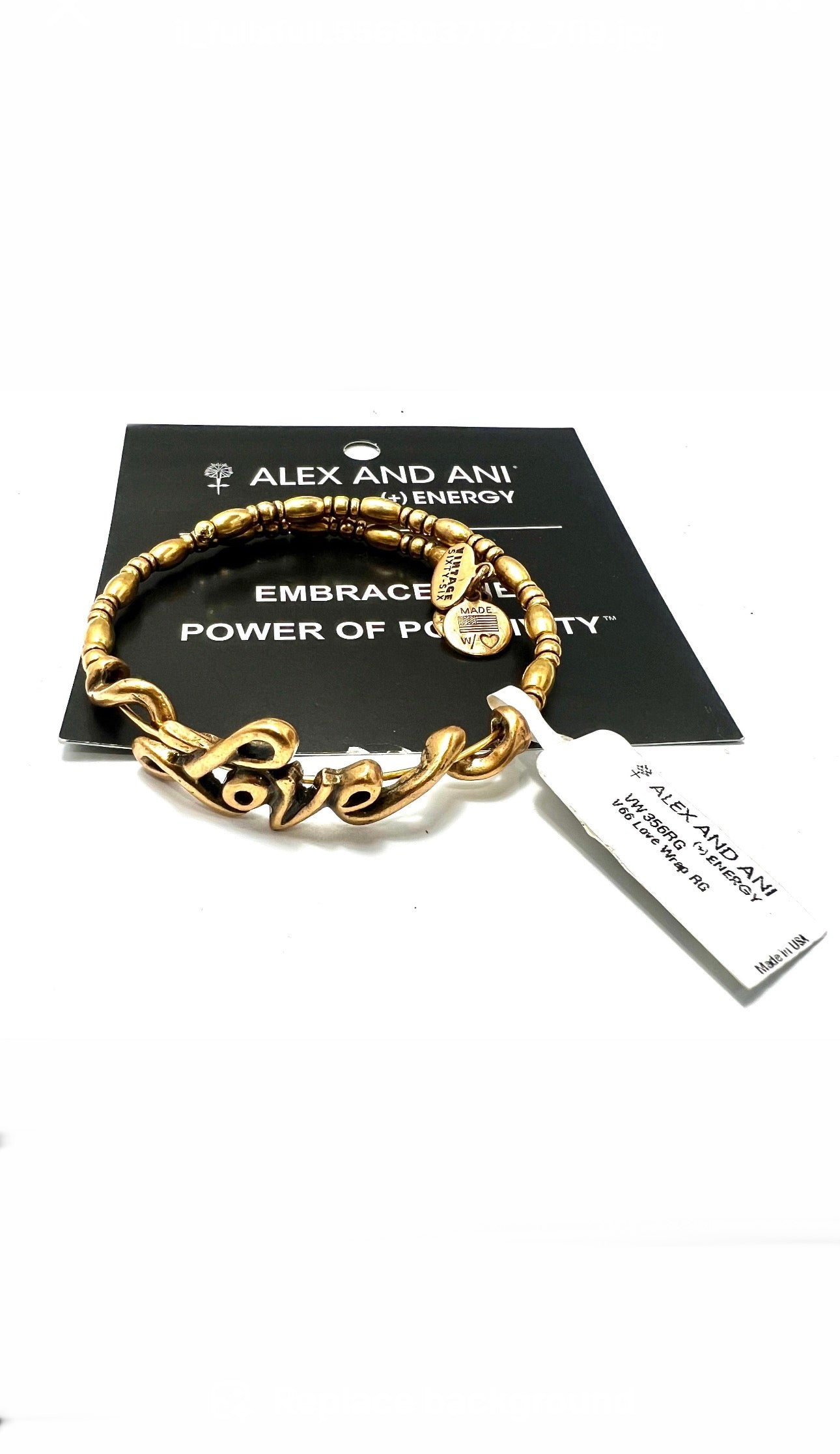 Alex and Ani - Love Beaded Wrap Vintage Sixty-Six Cuff Bracelet