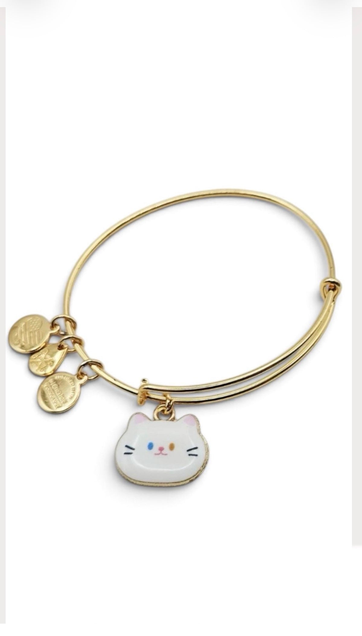 Alex and Ani - A Hello Kitty Style Cat Charm Bangle Bracelet
