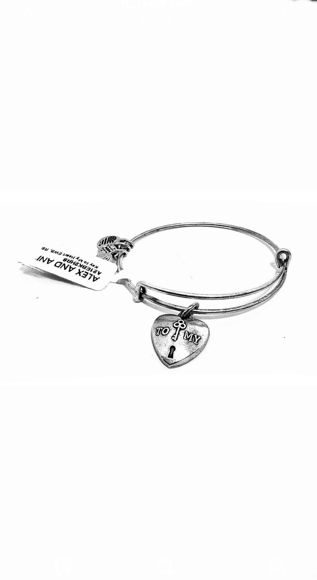 Alex and Ani - ‘Key to My Heart’ Heart Lock & Key Charm BangleBracelet