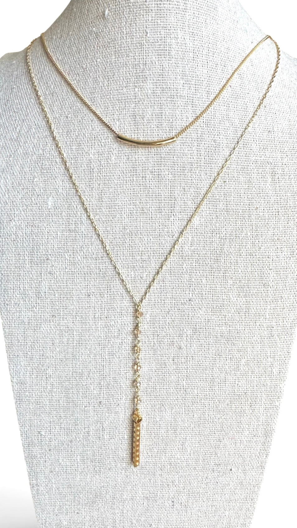 Chan Luu - Double Strand 18k Gold over Sterling Silver with Micro Mini Citrine beads