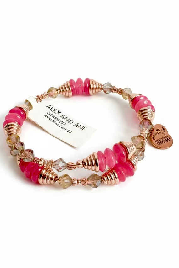 Alex & Ani - Haven Wrap Vintage 66 with Swarovski Crystals Bangle Bracelet