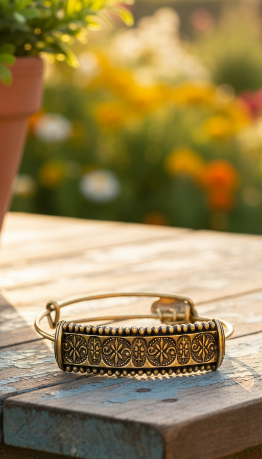 Alex and Ani - Trapeze Flower Expandable Bangle, Bracelet