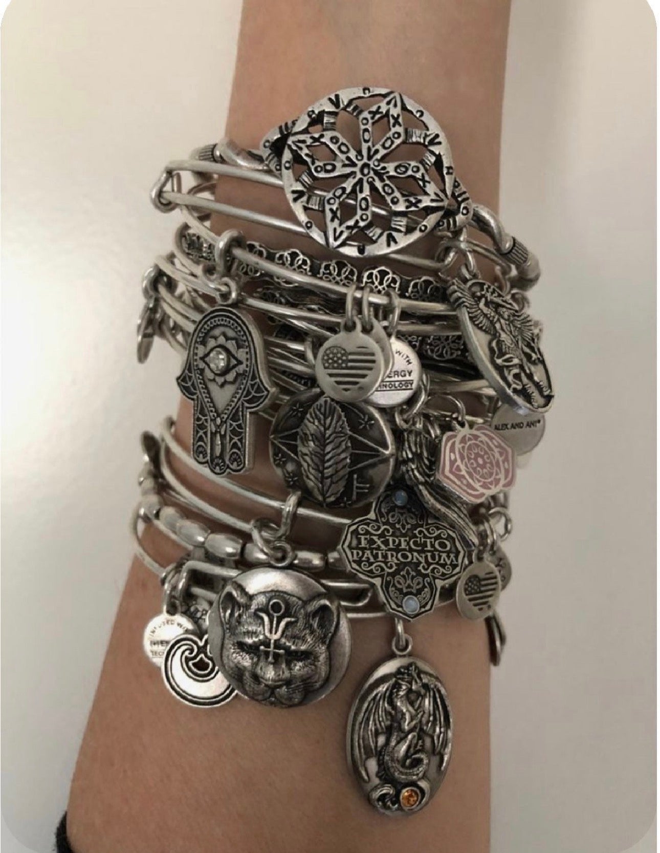 Alex and Ani - Baraka Flower Vintage 66 Wrap Bracelet