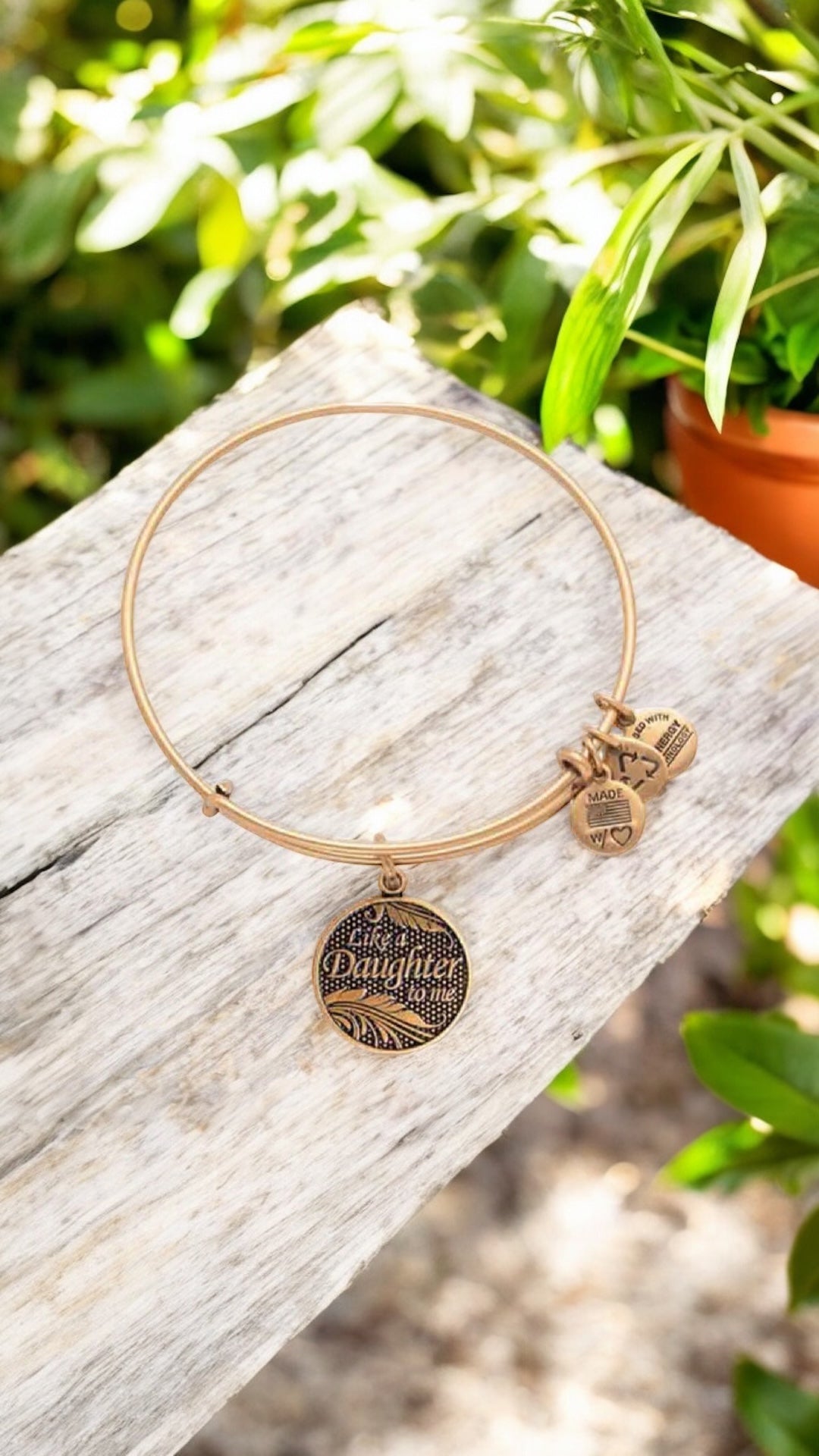 Alex and Ani - ‘I Love you Like A Daughter’ Charm Bangle Bracelet