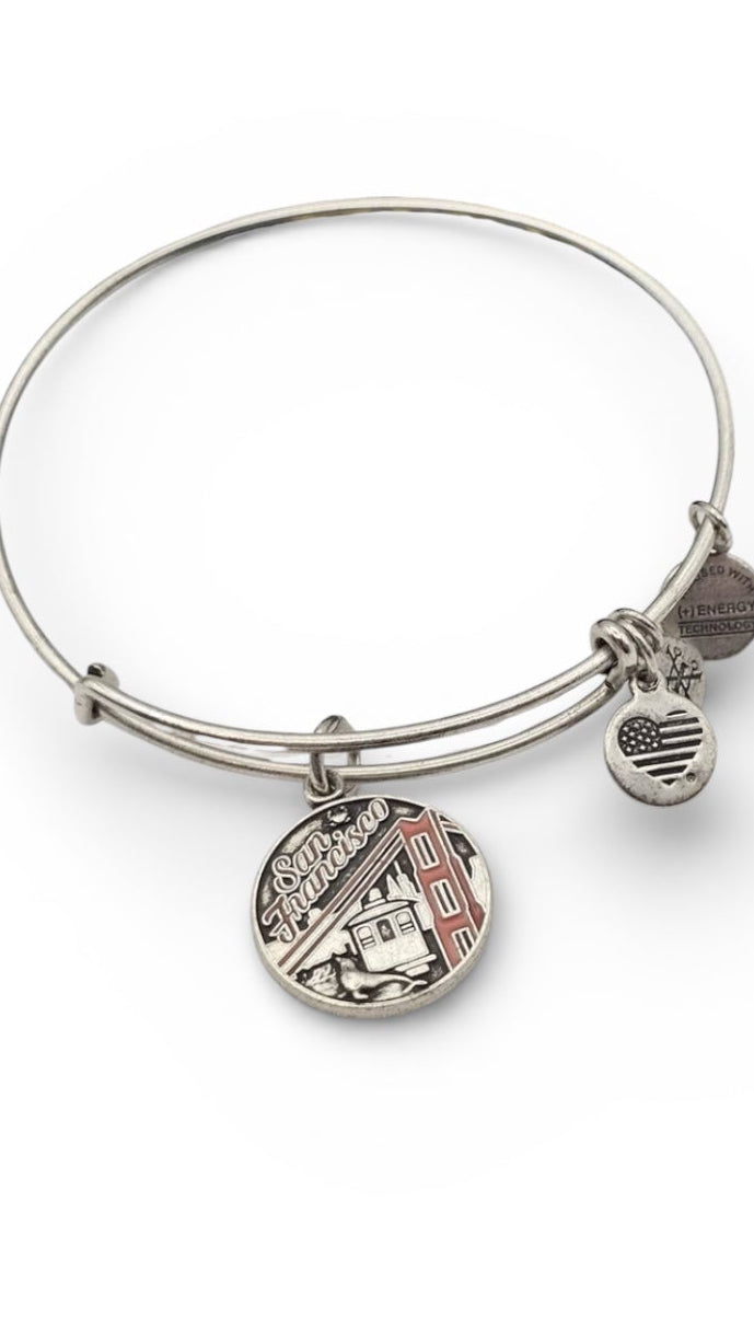 Alex and Ani - San Francisco Charm Bangle Bracelet • The Golden Gate City